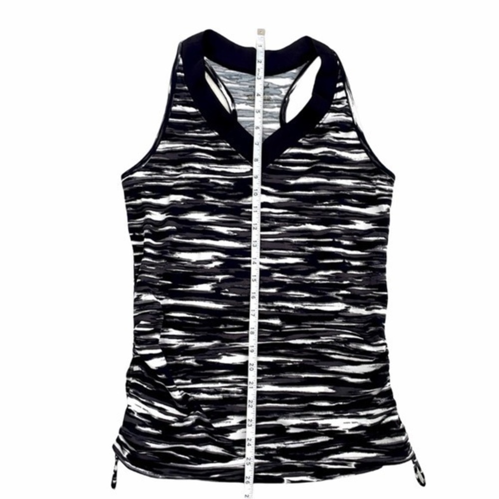 Exertek Cross Back Ruched Side Drawstring Tank Top - Picture 5 of 6